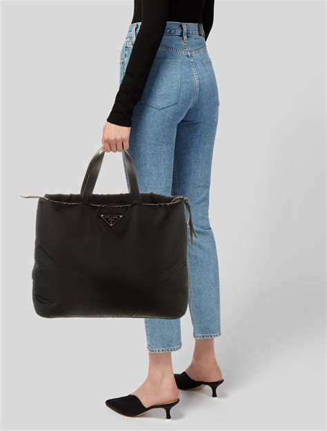 prada puffer tote|Prada outlet shoulder bags.